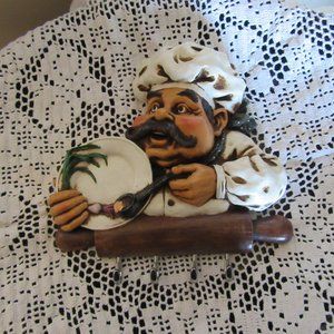 Chef with Hooks Wall Décor